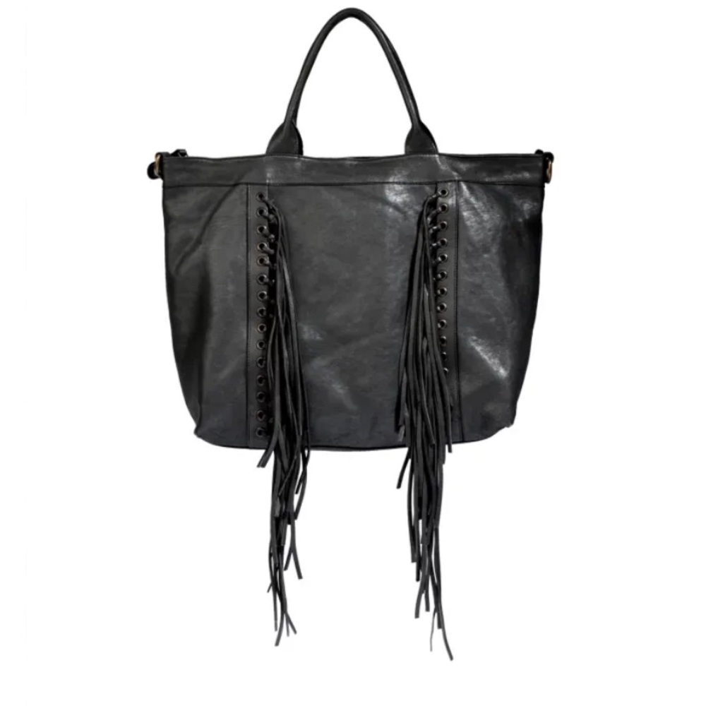 Johnny was leather bag